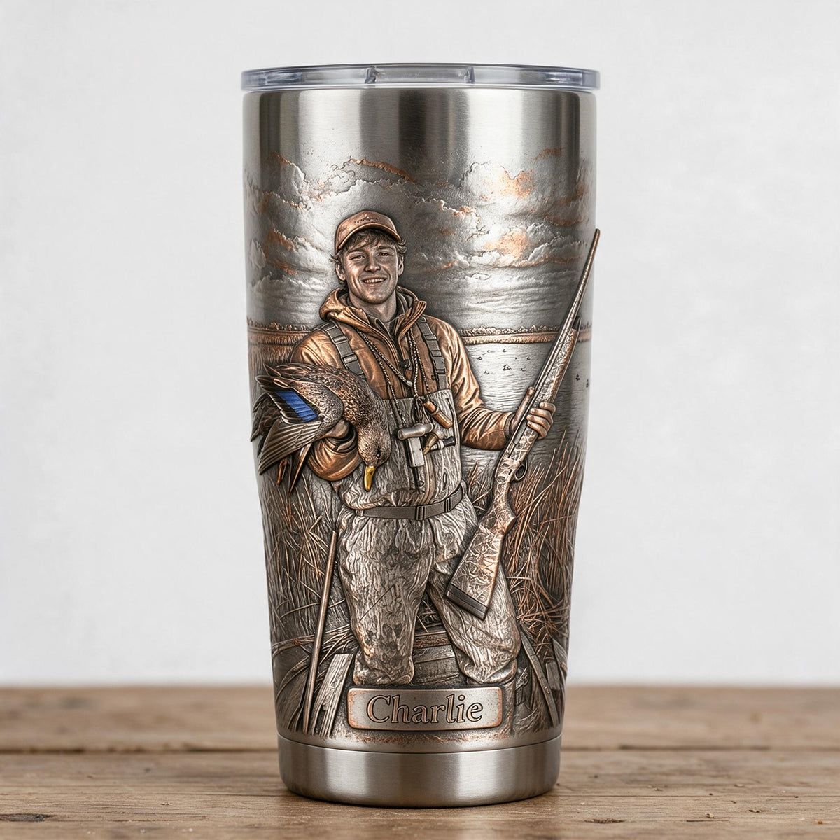 Personalized Duck Hunter Tumbler Hunting Gift