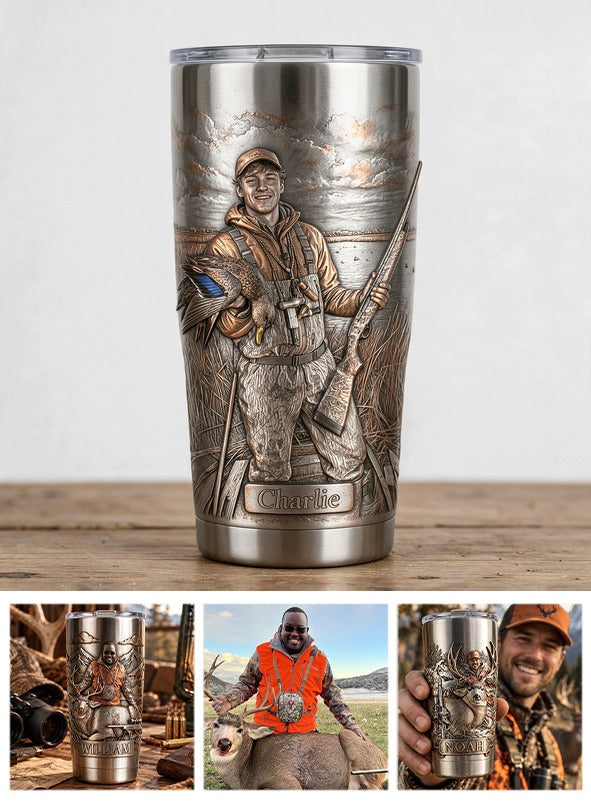 Personalized Duck Hunter Tumbler Hunting Gift
