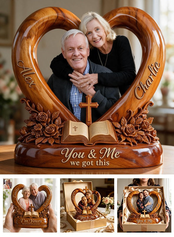 Personalized Custom Photo Older Couple Acrylic Plaque, Sentimental Keepsake Gift