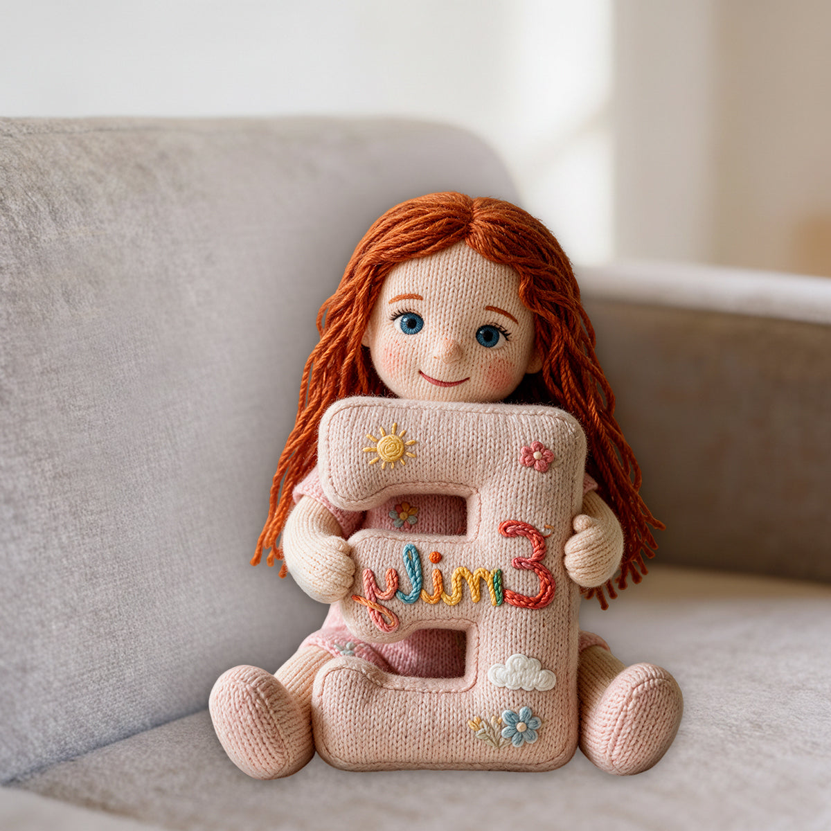 Personalized Custom Photo Latina Little Girl Faux Fur Pillow, Kid Room Decor Gift