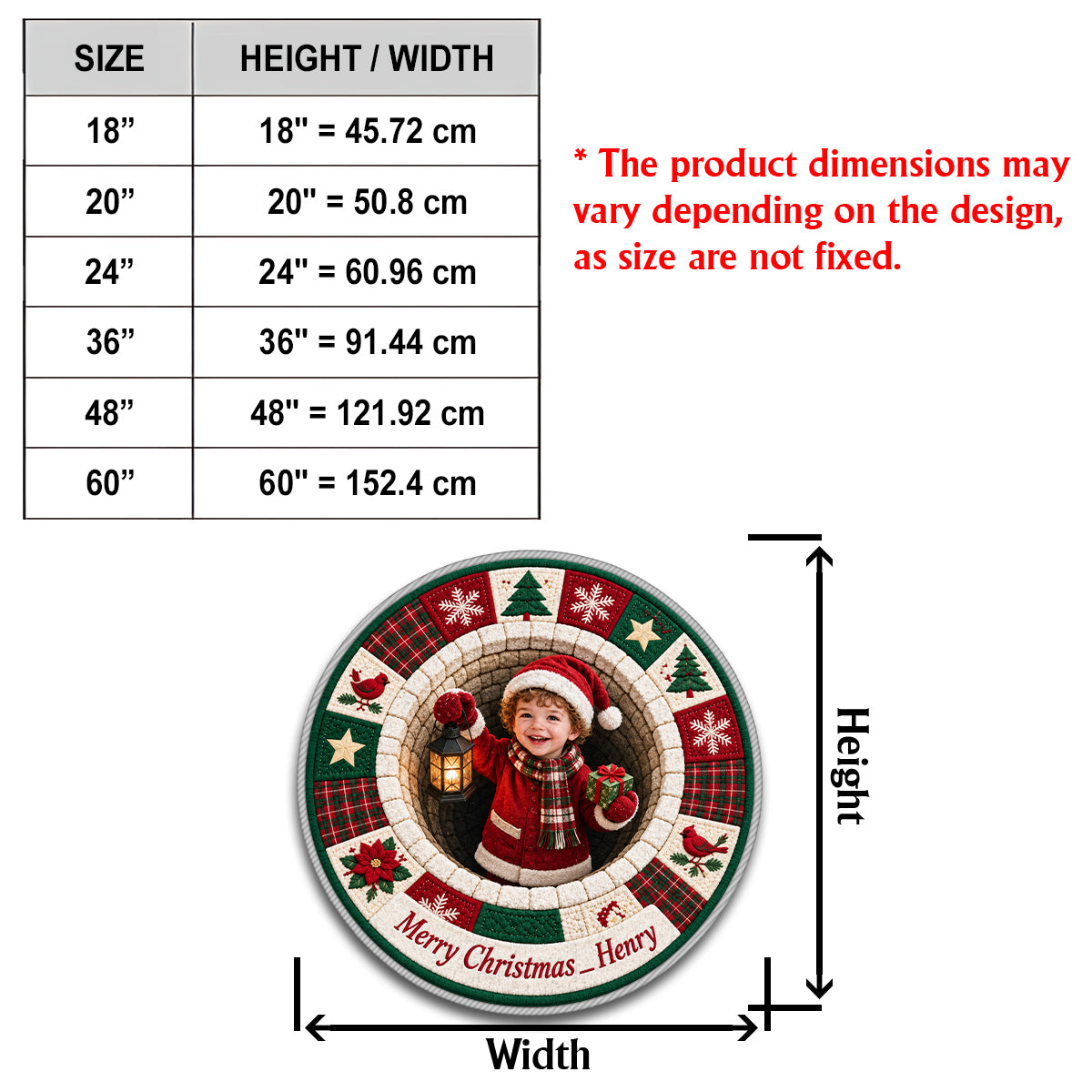 Personalized Christmas Latina Little Girl Non-Slip Tufted Rug Kid Holiday Gift