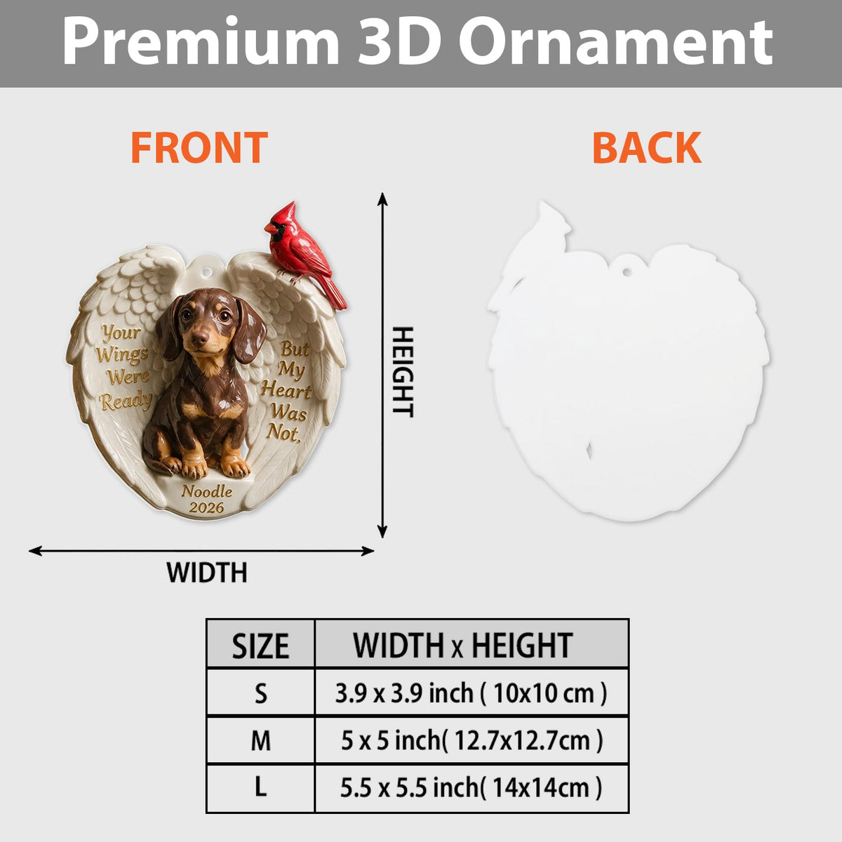 Personalized Custom Photo Adult Black and Tan Rottweiler Memorial Ceramic Ornament