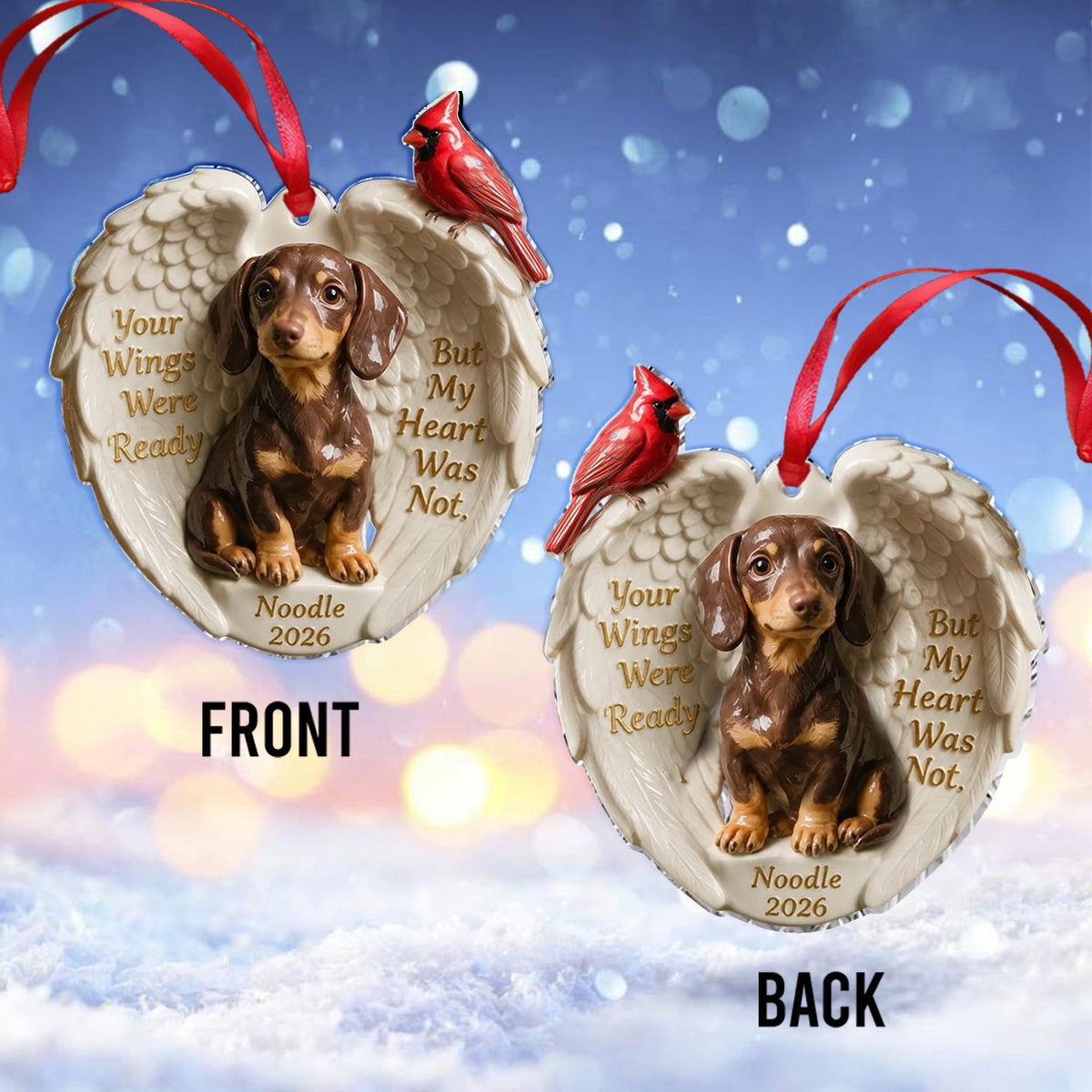 Personalized Custom Photo Fluffy Shih Tzu Memorial Ceramic Ornament Pet Keepsake