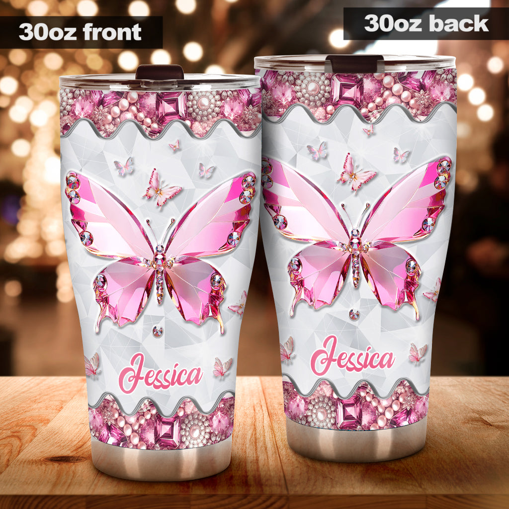 Love Butterflies - Personalized Butterfly Tumbler