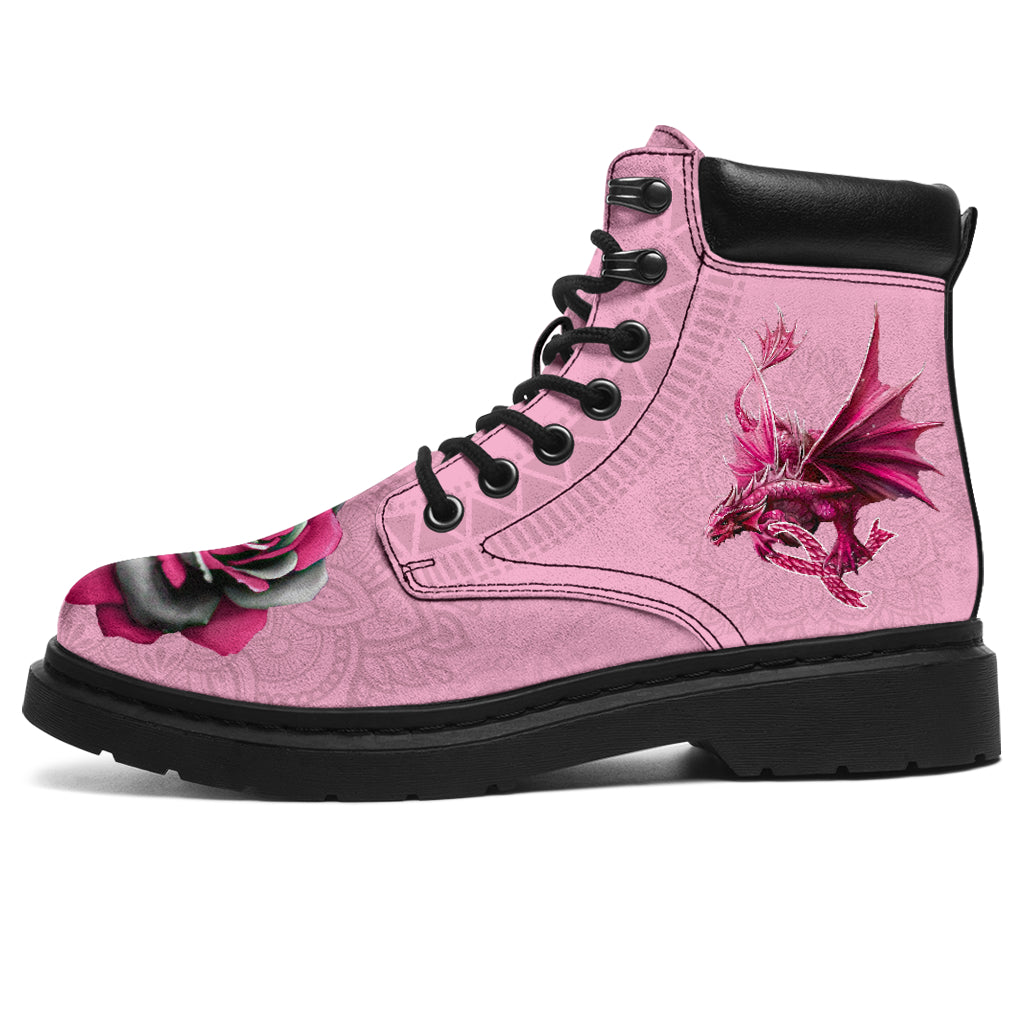 Breast Cancer Warrior Breast Cancer Awareness All Season Boots 0622
