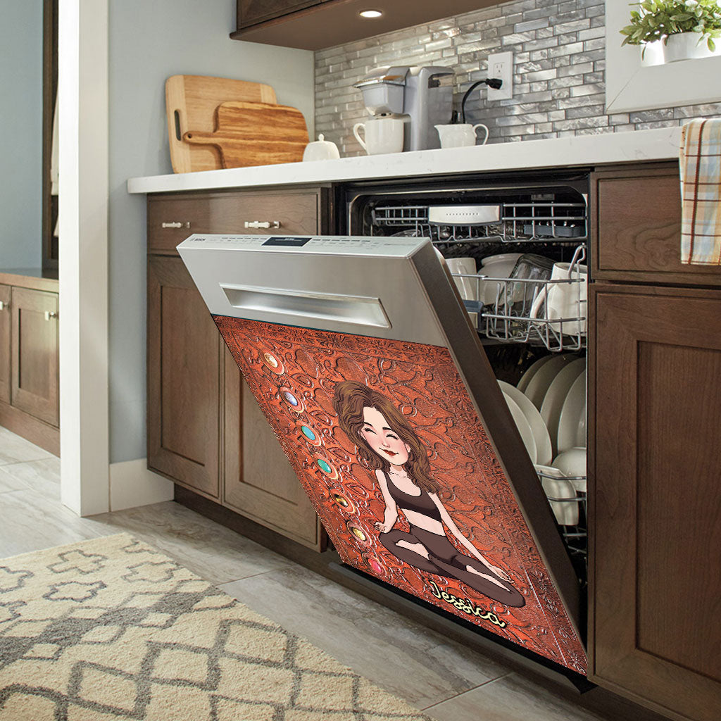 Namaste - Personalized Yoga Dishwasher Cover