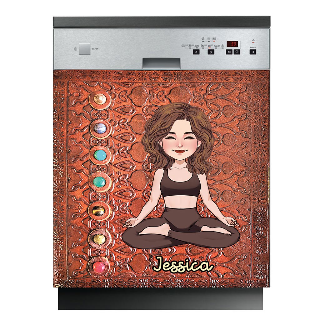 Namaste - Personalized Yoga Dishwasher Cover
