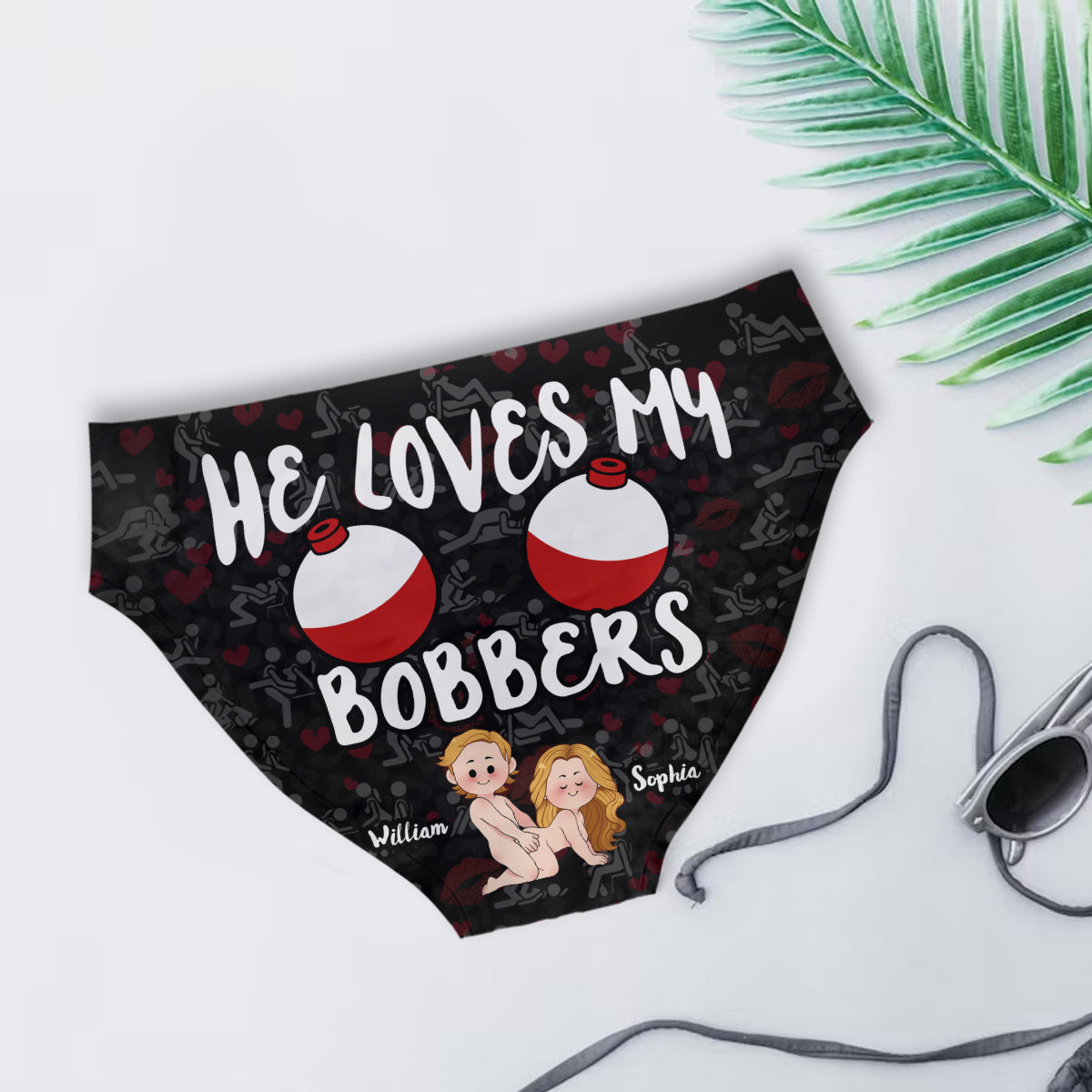 I Love His Pole I Love Her Bobbers - Personalized Fishing Women Briefs & Men Boxer Briefs
