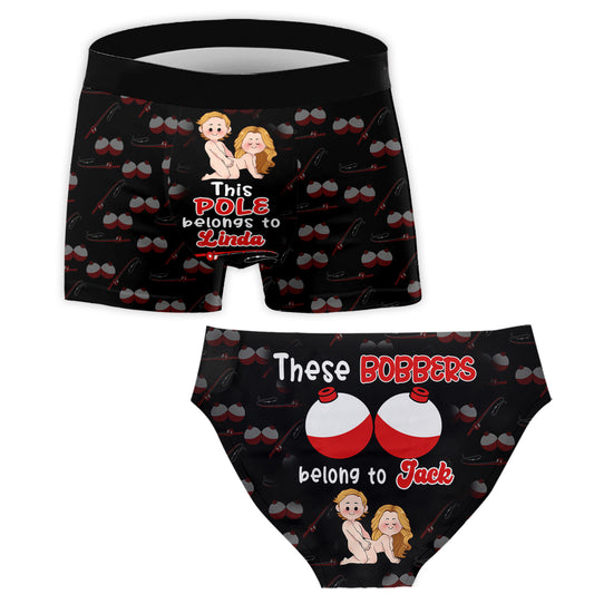 Belong To You - Personalized Fishing Women Briefs & Men Boxer Briefs