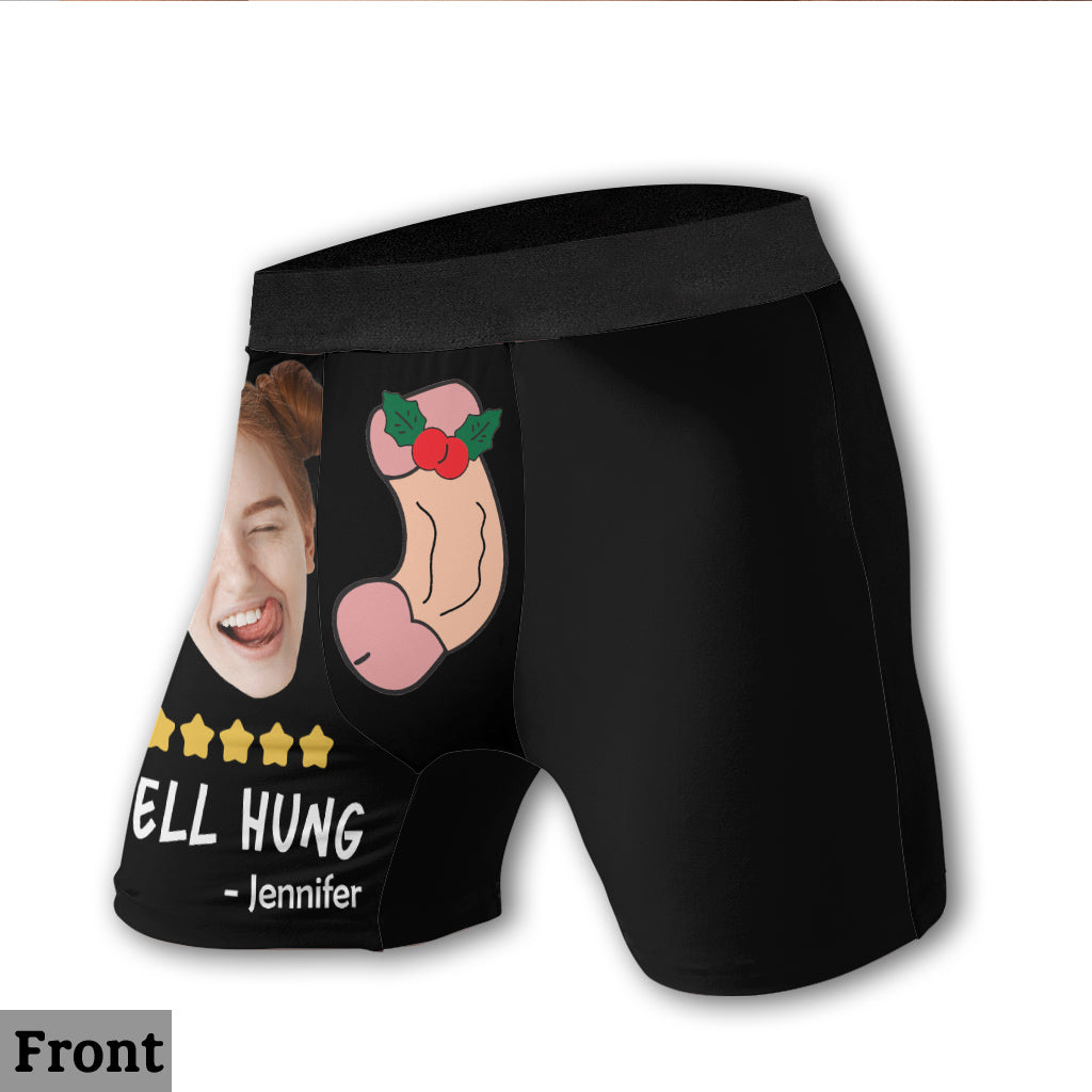 Well Hung - Personalized Couple Men Boxer Briefs