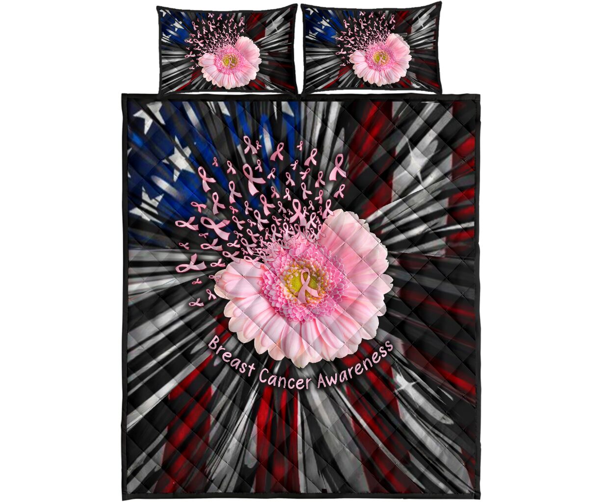 Breast Cancer Awareness Breast Cancer Awareness Quilt Set 0622