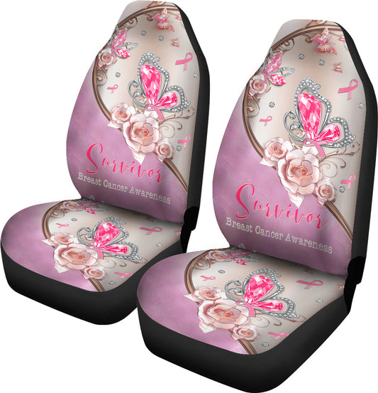 Survivor Breast Cancer Awareness Seat Covers 0622