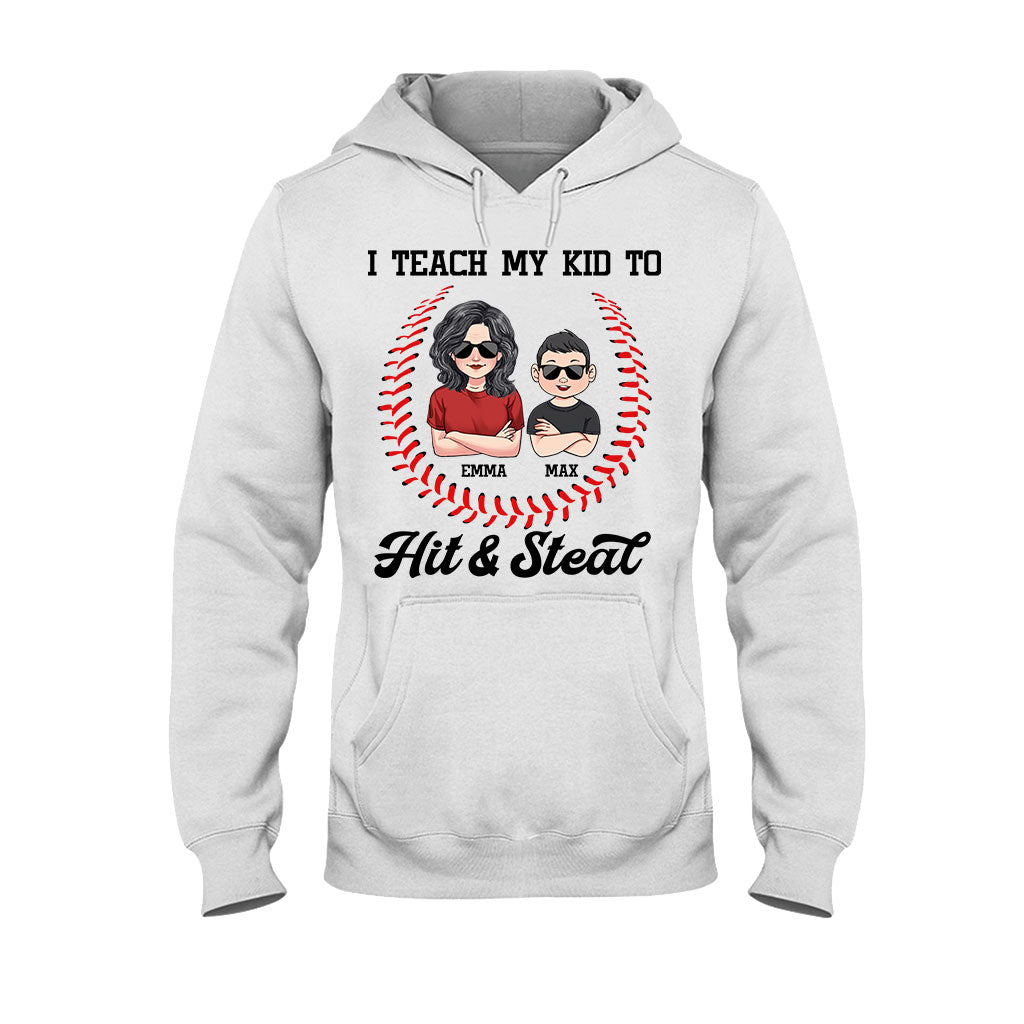 I Teach My Kid - Personalized Baseball T-shirt and Hoodie