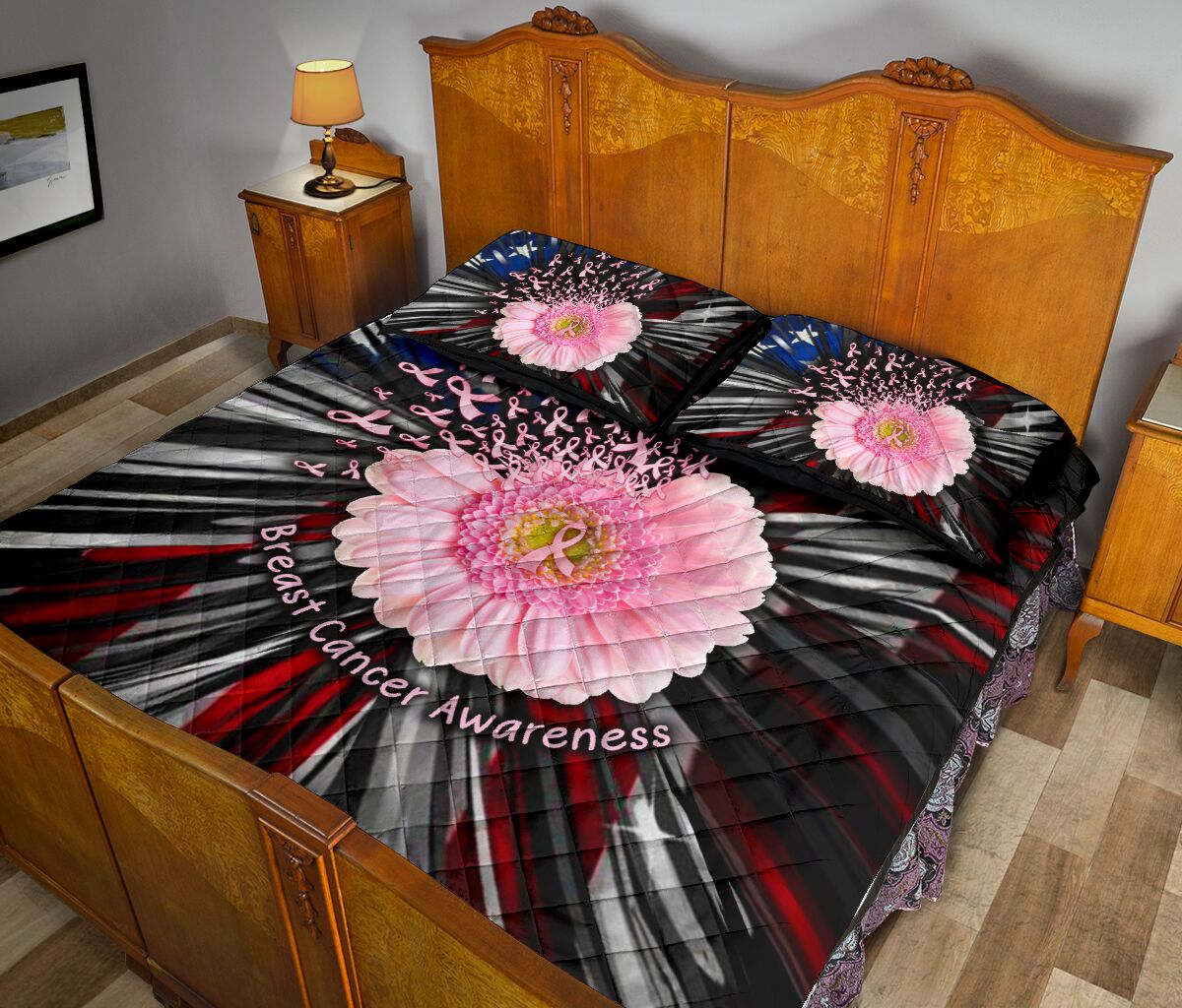 Breast Cancer Awareness Breast Cancer Awareness Quilt Set 0622