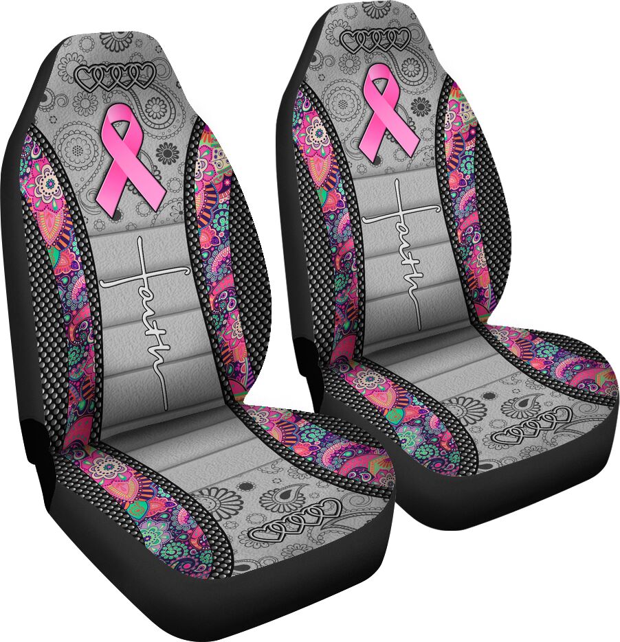 Faith Breast Cancer Awareness Seat Covers 0622