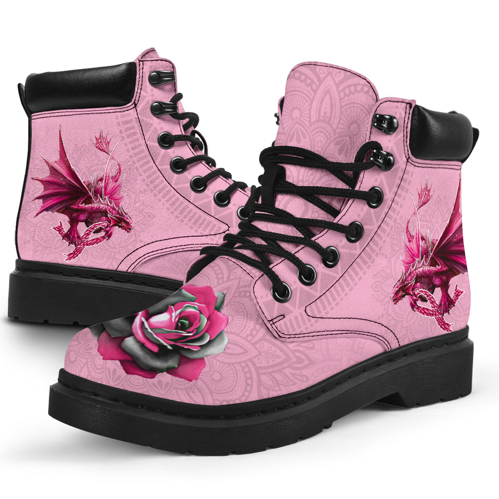 Breast Cancer Warrior Breast Cancer Awareness All Season Boots 0622
