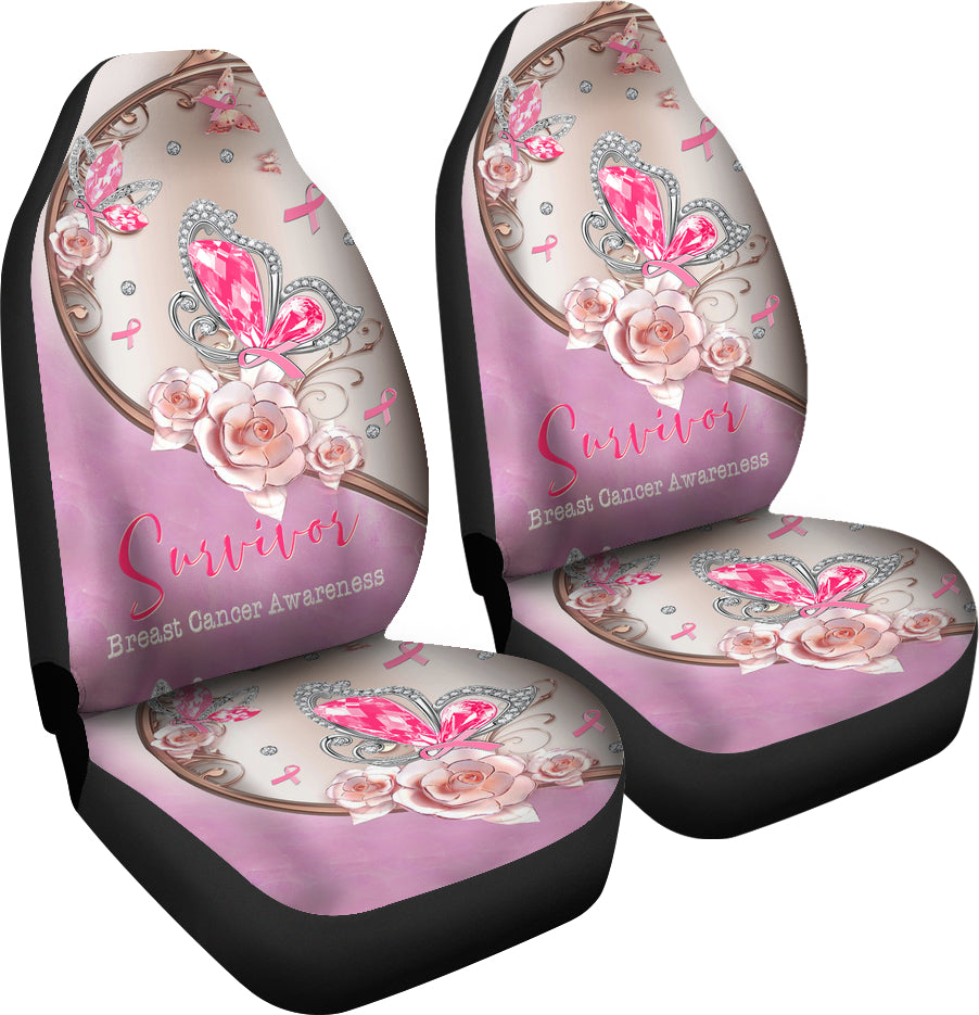 Survivor Breast Cancer Awareness Seat Covers 0622