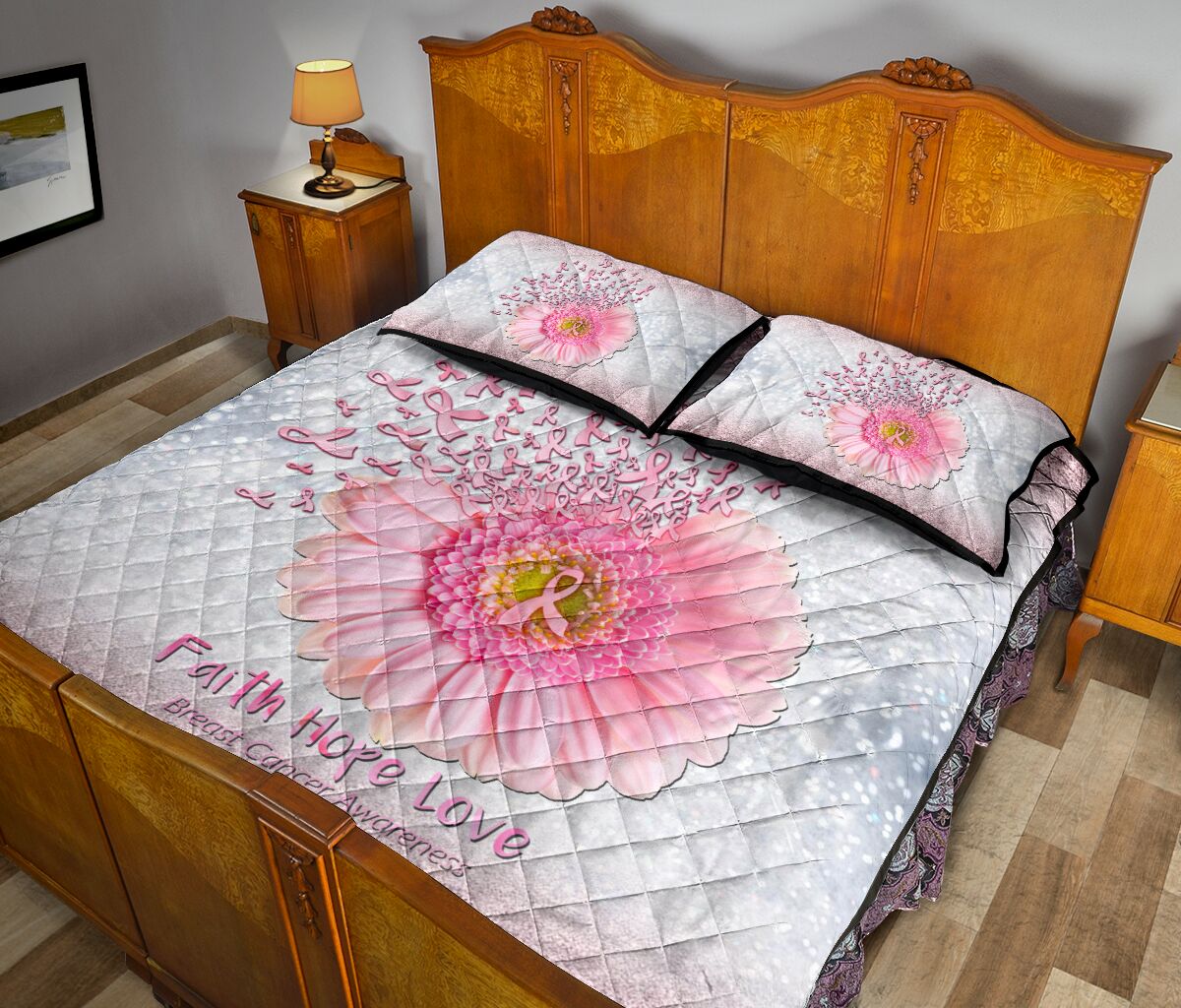 Breast Cancer Awareness Breast Cancer Awareness Quilt Set 0622