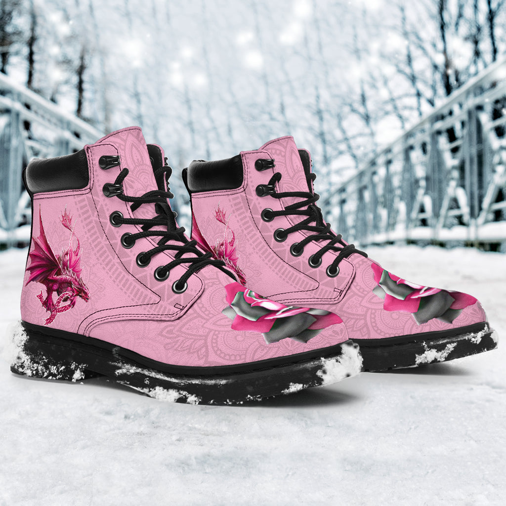 Breast Cancer Warrior Breast Cancer Awareness All Season Boots 0622
