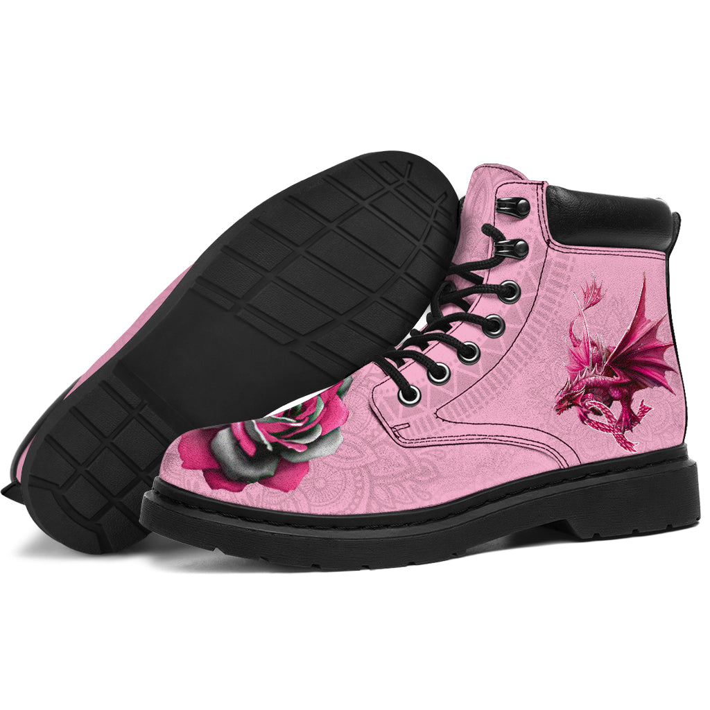 Breast Cancer Warrior Breast Cancer Awareness All Season Boots 0622