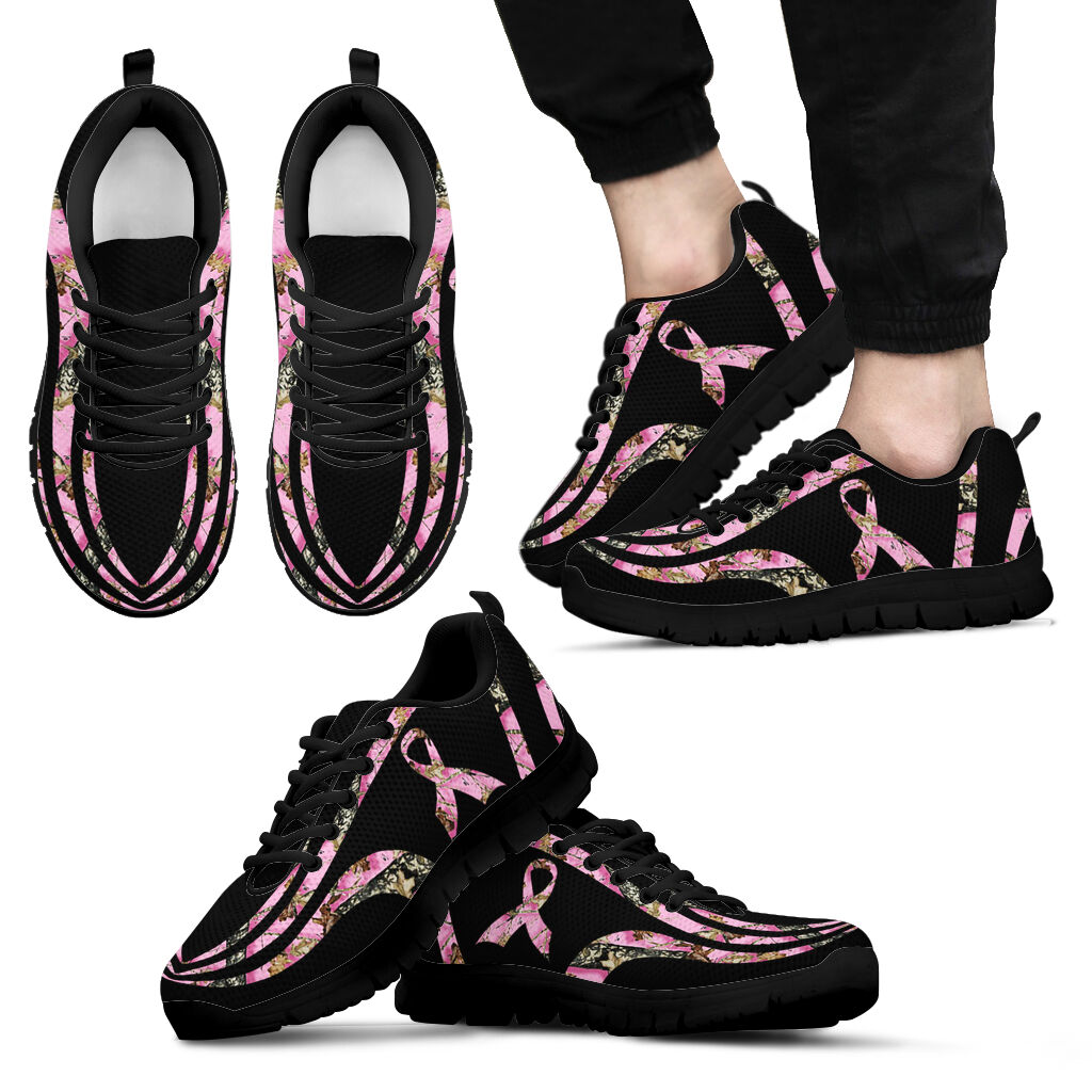 Pink Ribbon Breast Cancer Awareness Sneakers 0622