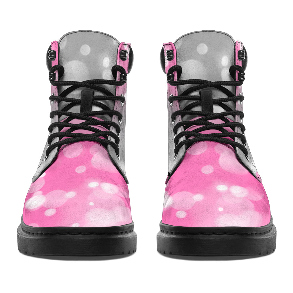 Peace Love Cure Breast Cancer Awareness All Season Boots 0622