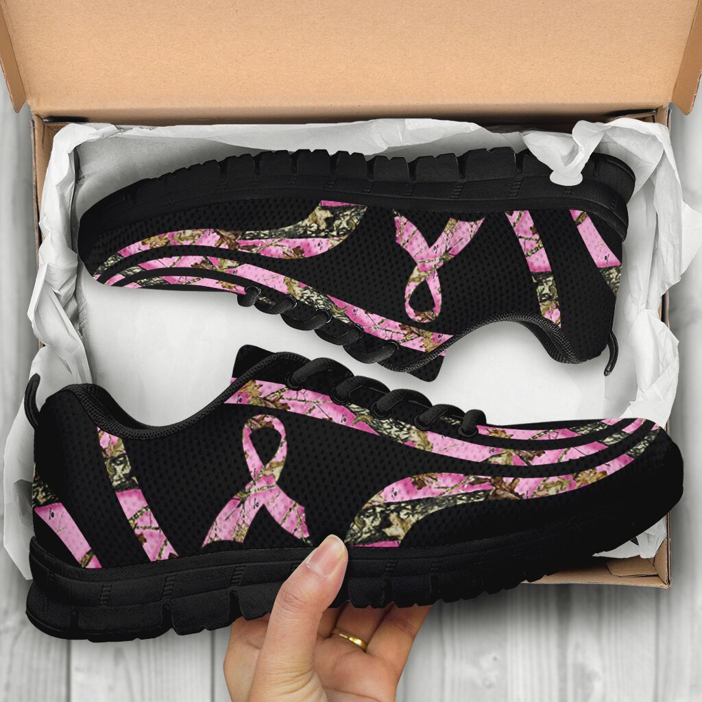 Pink Ribbon Breast Cancer Awareness Sneakers 0622