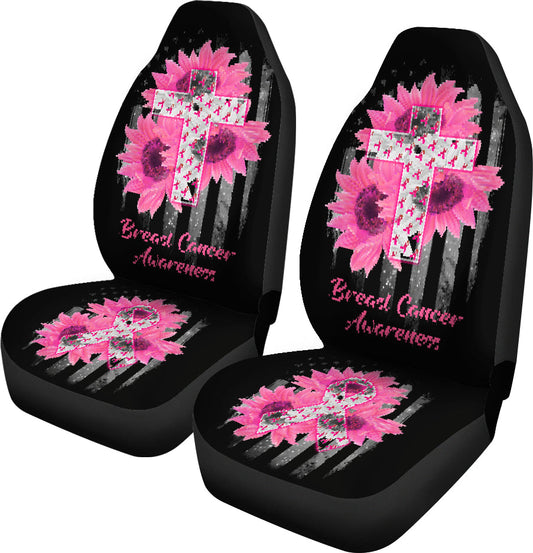 Faith Hope Love Breast Cancer Awareness Seat Covers 0622
