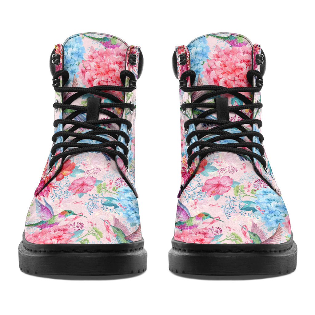 No One Fights Alone Breast Cancer Awareness All Season Boots 0622