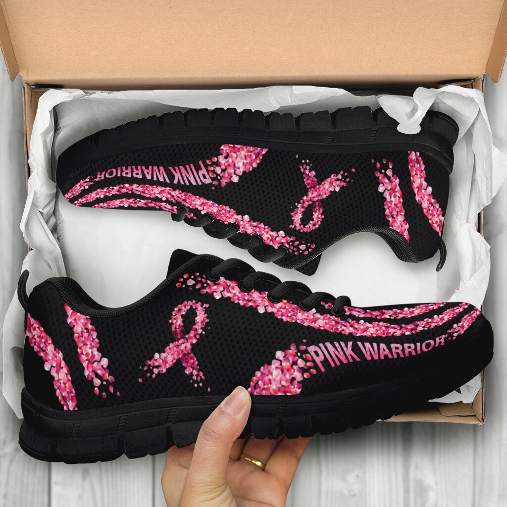 Pink Warrior Breast Cancer Awareness Sneakers 0622