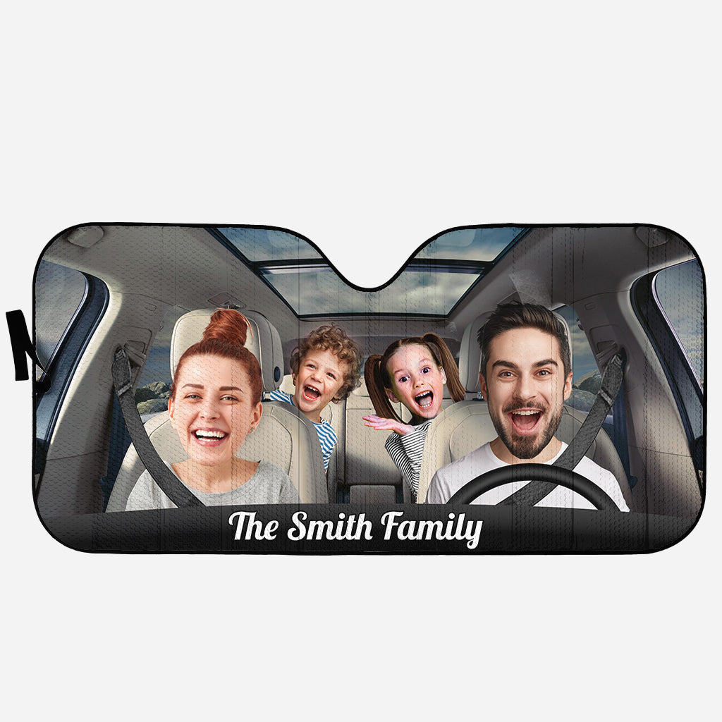 Car Journey - Personalized Family Car Sunshade