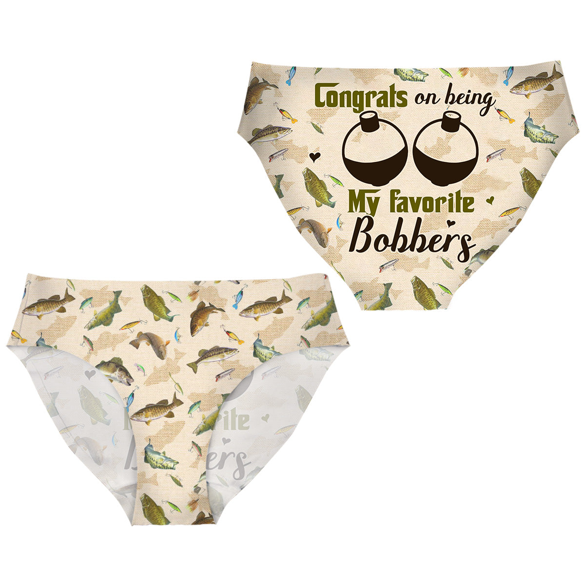 Congrats On Being My Bobbers Pole - Fishing Women Briefs & Men Boxer Briefs