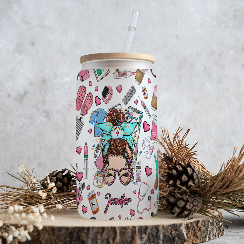 Nurse Life - Personalized Nurse Can Glass