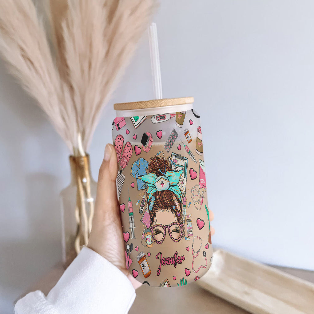 Nurse Life - Personalized Nurse Can Glass