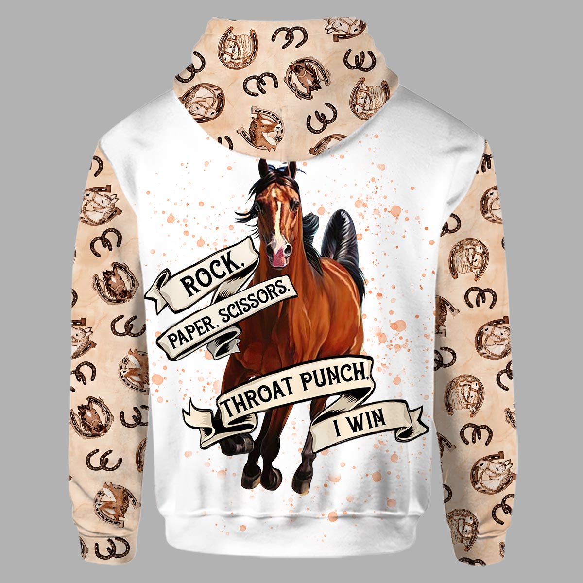 Rock Paper Scissors - Personalized Horse Hoodie and Leggings