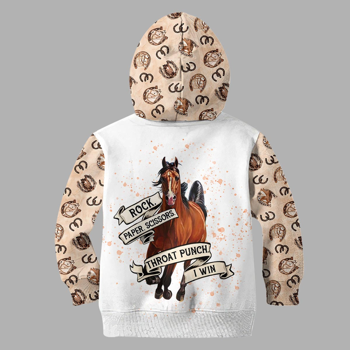 Rock Paper Scissors - Personalized Horse Hoodie and Leggings
