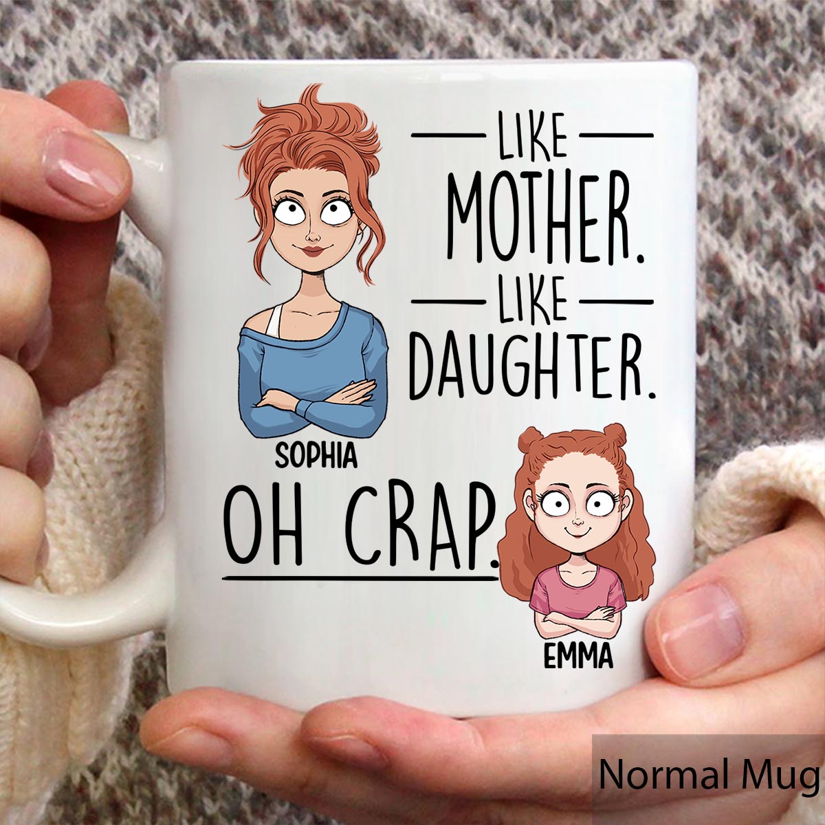 Like Father Like Daughter Like Son - Gift for dad, mom, son, daughter - Personalized Mug