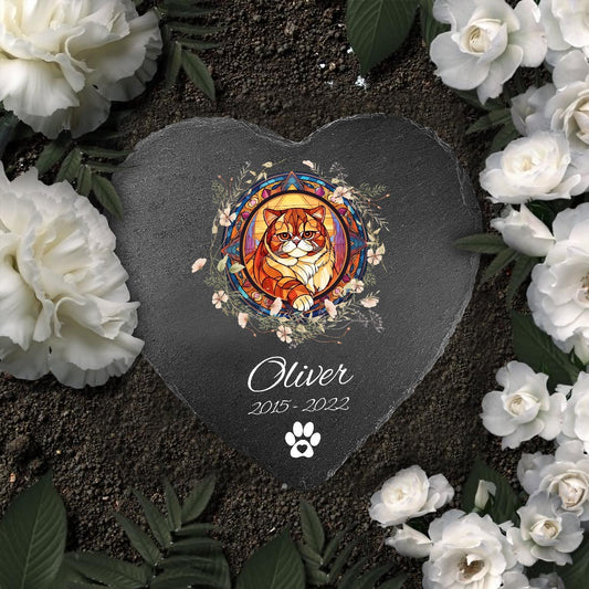 Love You - Personalized Dog Heart Shaped Stone