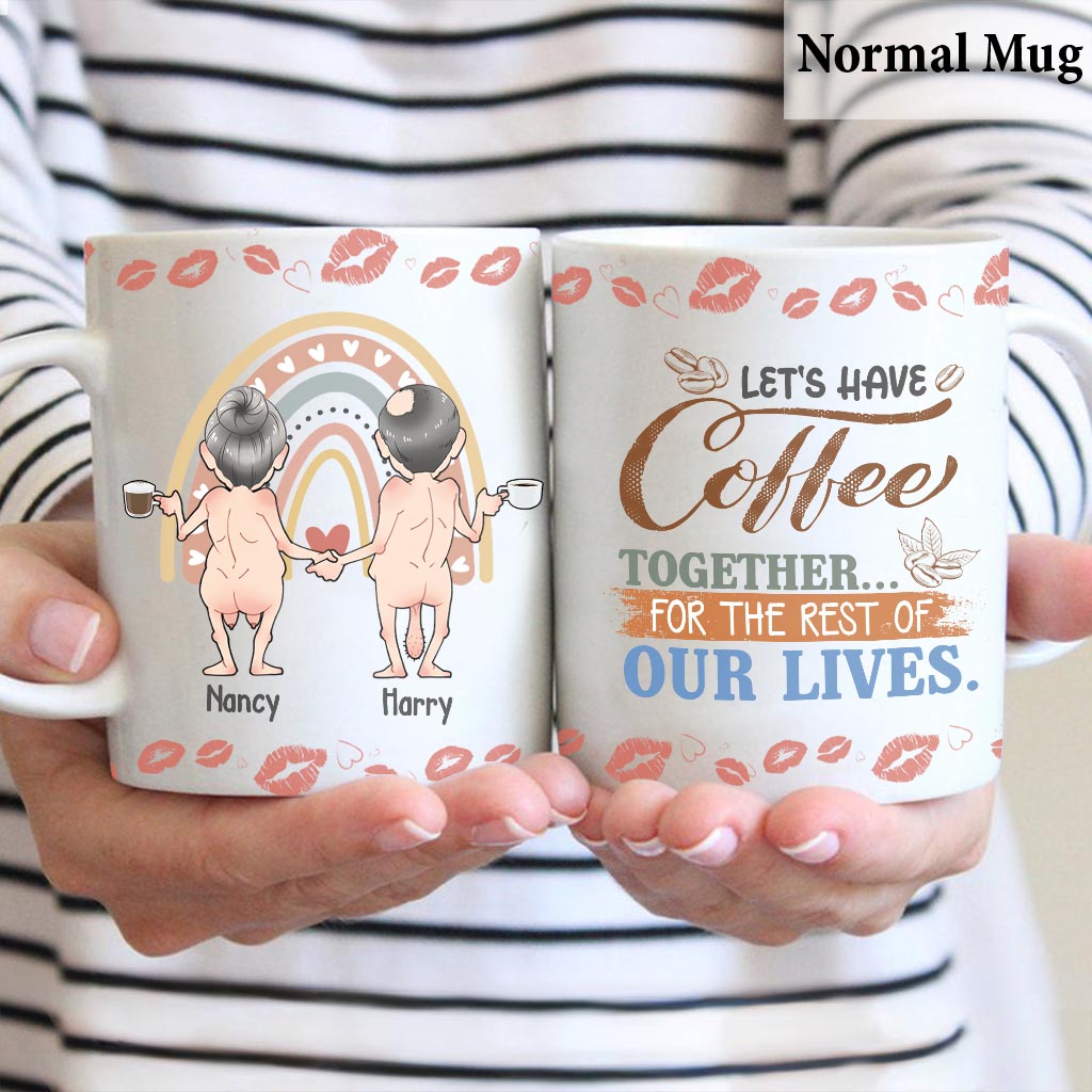 Let’s Have Coffee Together For The Rest Of Our Lives - Personalized Couple Mug