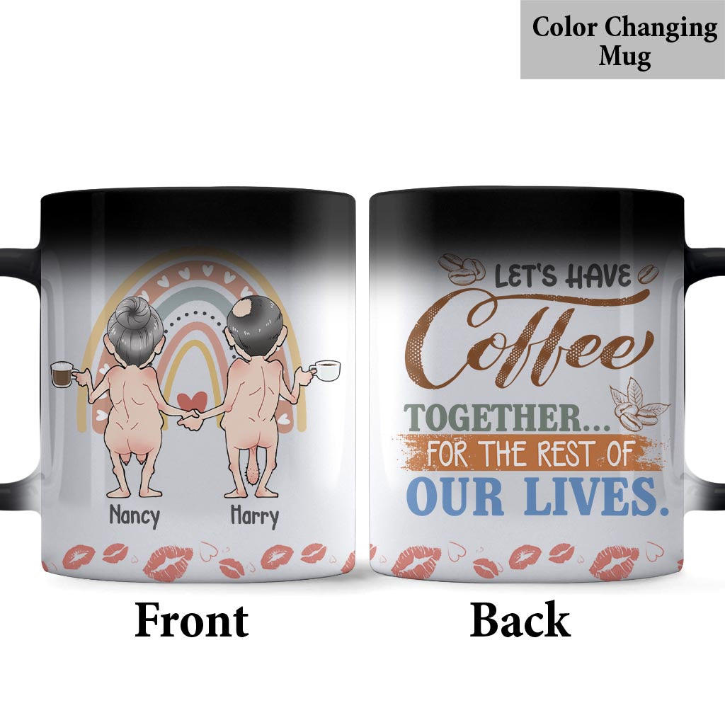 Let’s Have Coffee Together For The Rest Of Our Lives - Personalized Couple Mug
