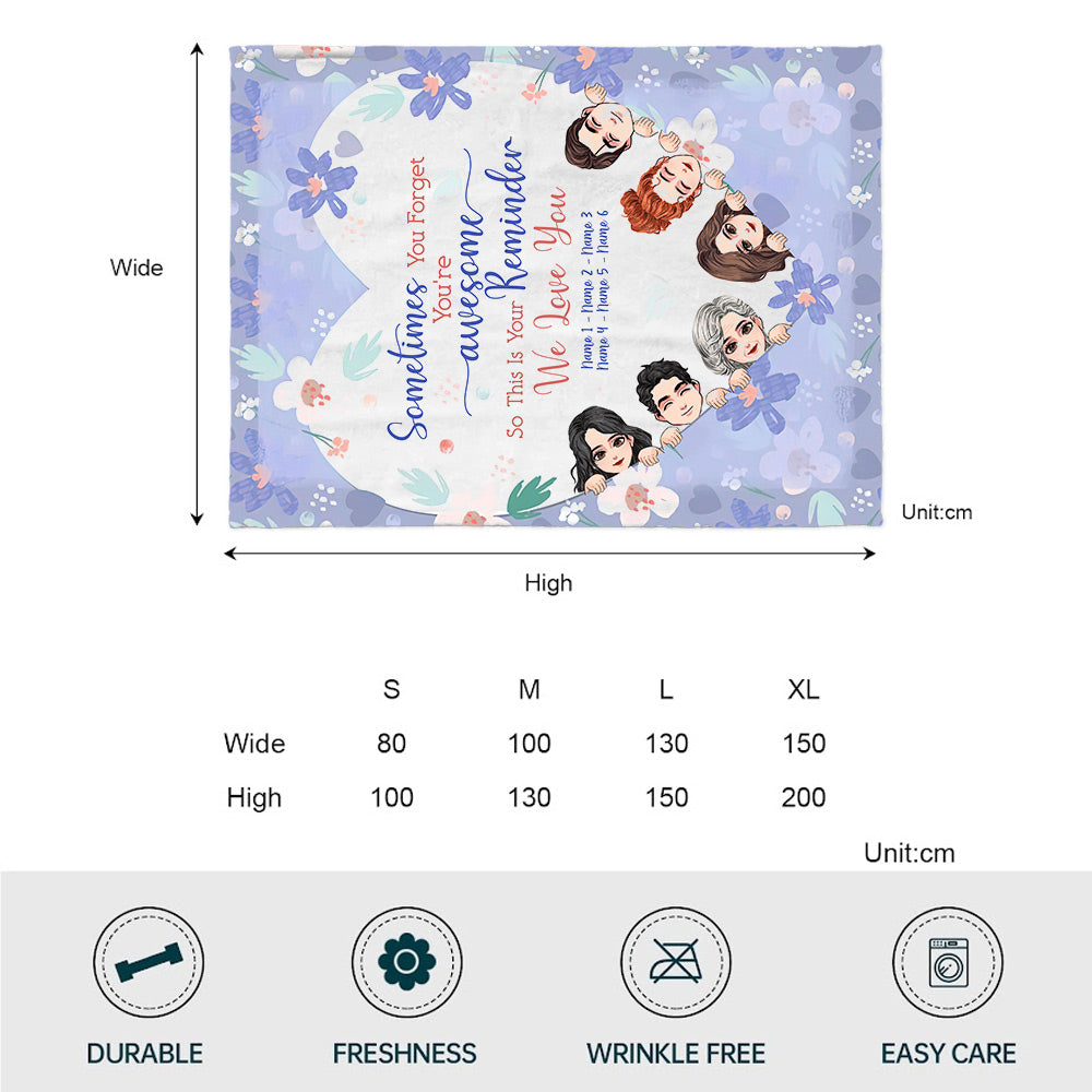 You Are Awesome - Gift for mom, grandma - Personalized Blanket