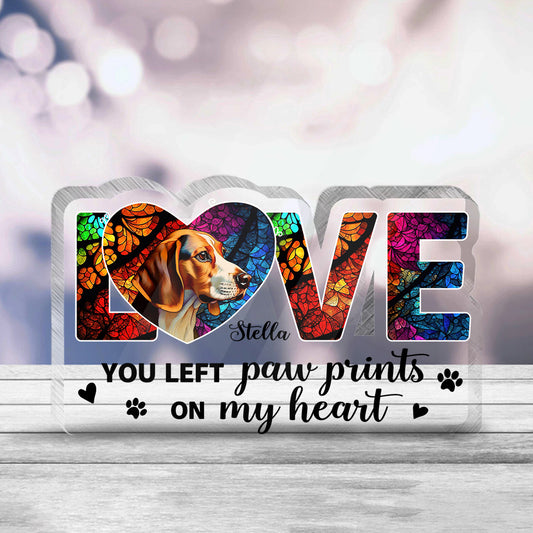 My Angel - Personalized Mother's Dog Custom Shaped Acrylic Plaque