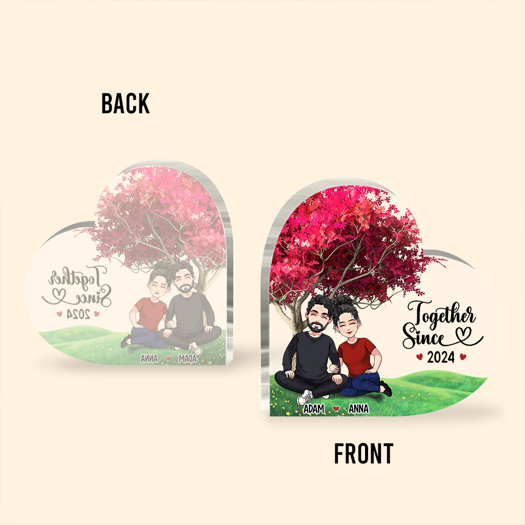 Together Since - Personalized Couple Custom Shaped Acrylic Plaque