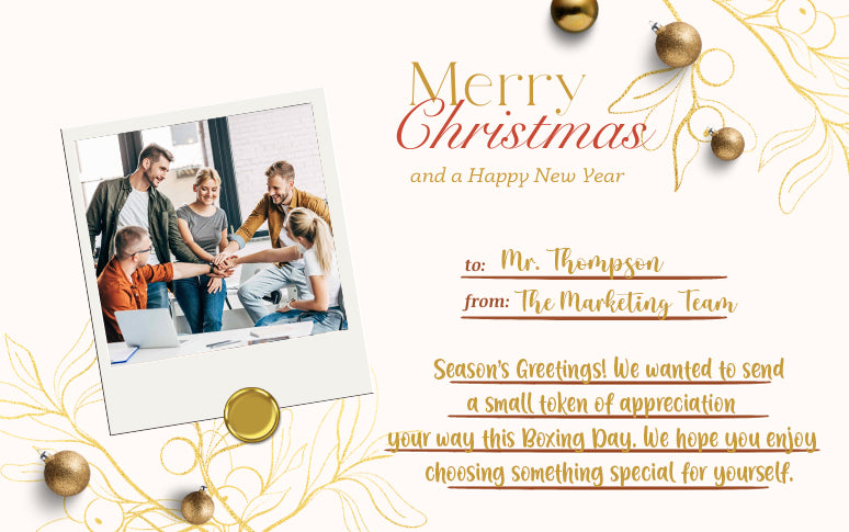 Merry Xmas 2025 Personalized Digital Gift Card