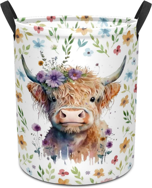 Highland Cow Lover Highland Cow Storage Basket 0624