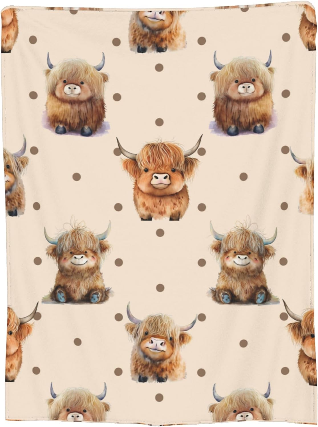 Cute Baby Highland Cow Highland Cow Blanket 0624