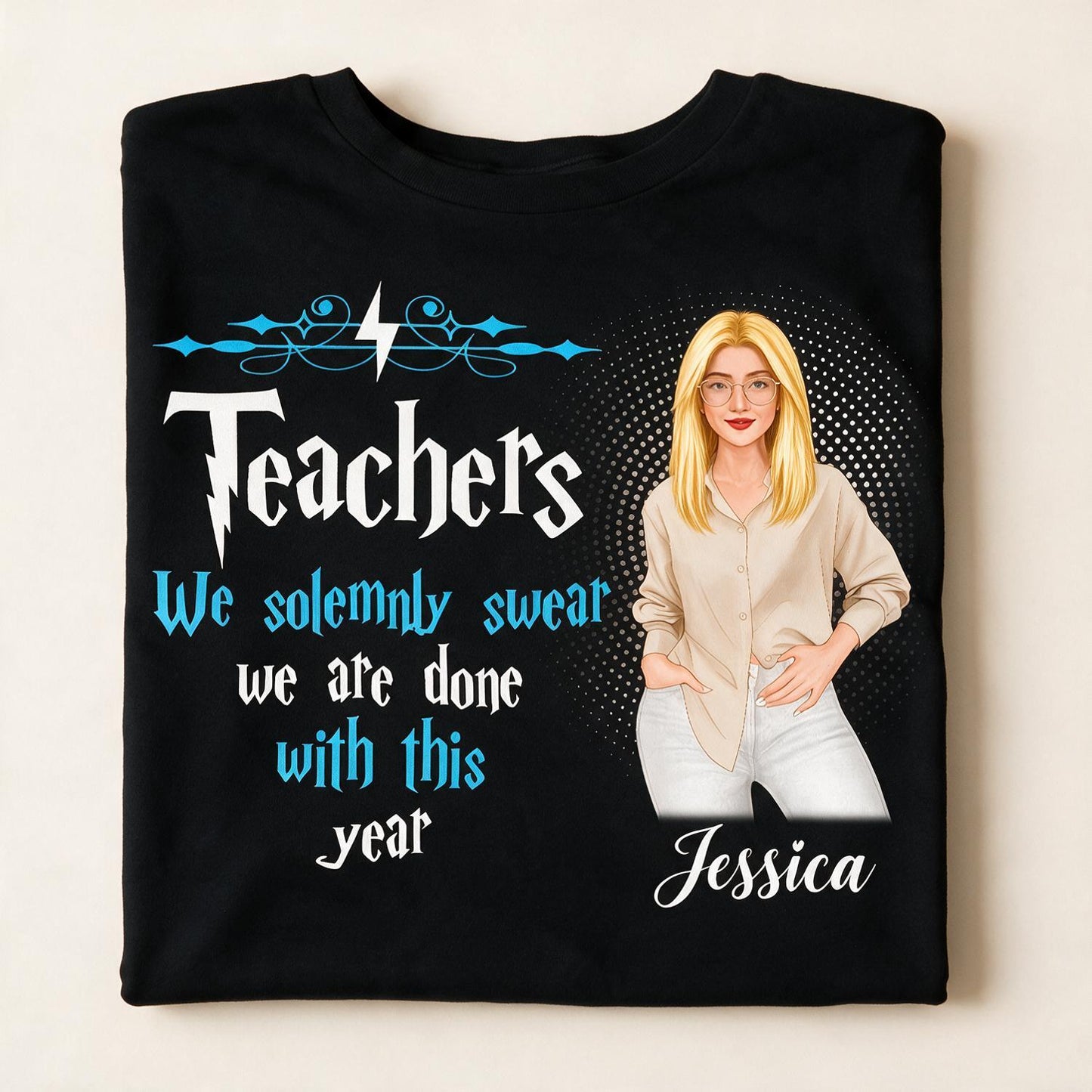 Personalized Last Day Of School Teacher Shirt, Custom Done With This Year Teacher Appreciation Gift
