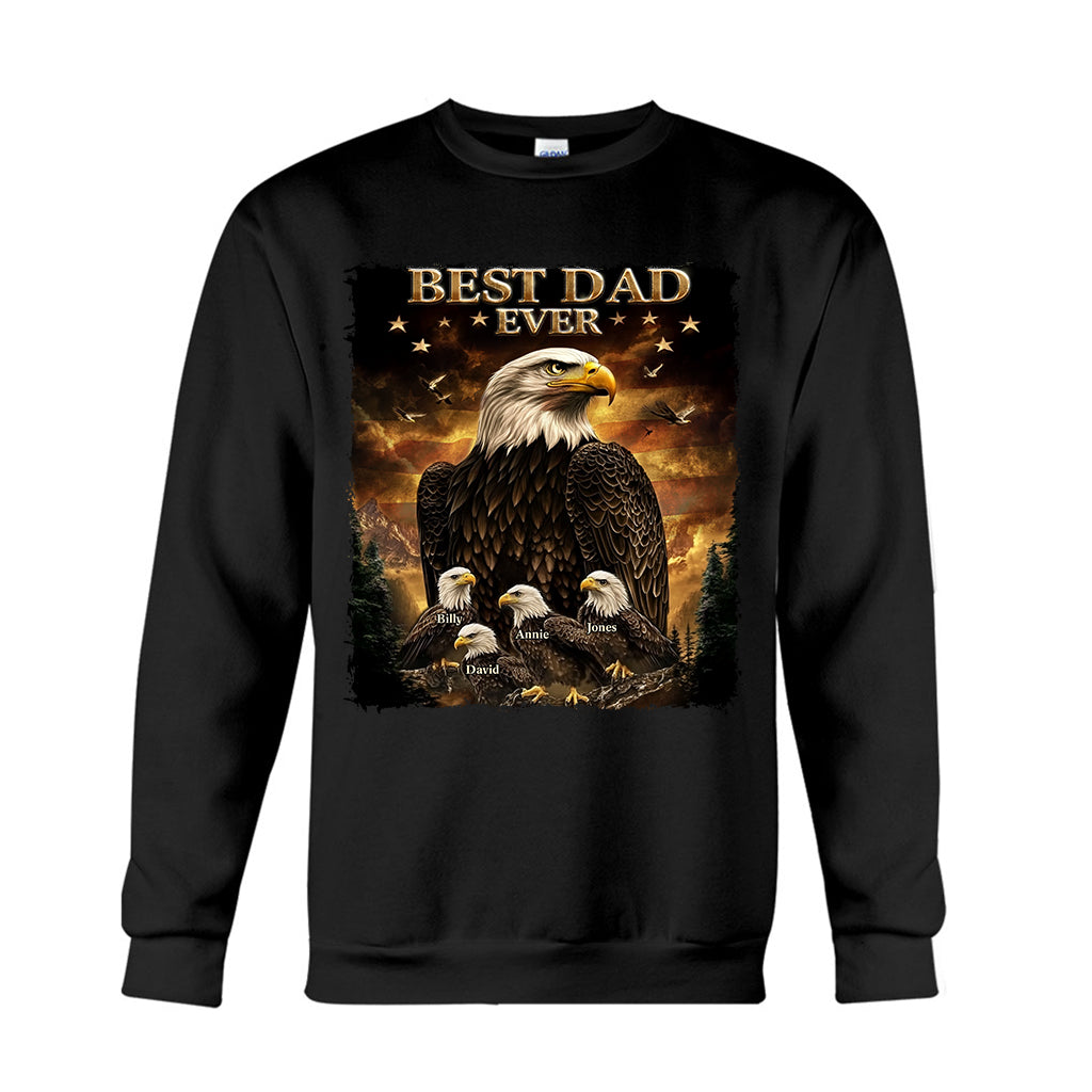 Best Dad Ever - Personalized Father T-shirt And Hoodie