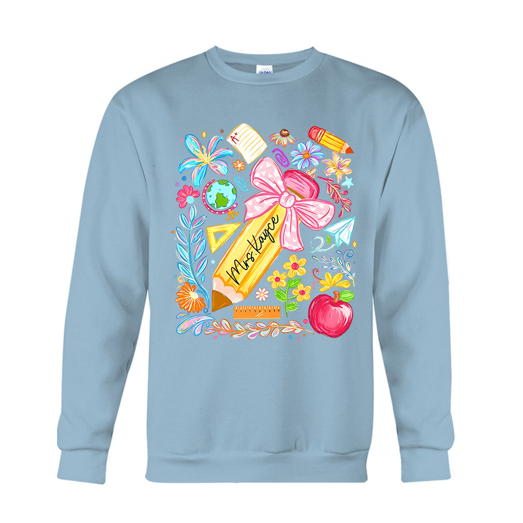 Back To School, Teacher Gift Idea - Personalized Teacher T-shirt And Hoodie