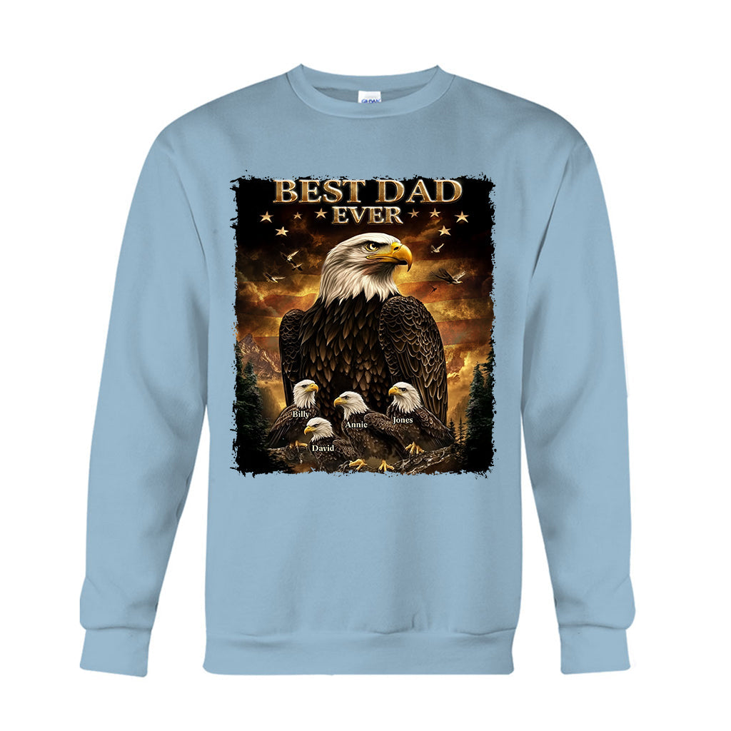 Best Dad Ever - Personalized Father T-shirt And Hoodie